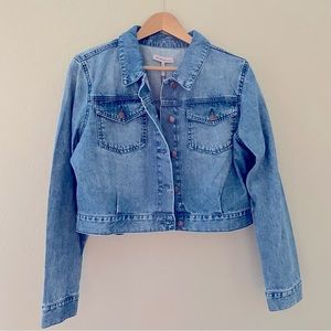 NWT BCBG Cropped Jean Jacket